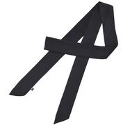 CABODYALS Black Silk Scarf Long Solid Color Neckerchief Satin Narrow Rectangle Belt Sash Soft Chiffon Simple Style Neck Tie Chocker Scarves for Women Costume Accessories Handbag Handle Hairband