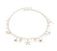 CABODYALS Gold Waist Chain Beach Summer Beaded Shell Belt Belly Chains Seashell Metal Sexy Bikini Boho Pearl Beads Starfish Shells Body Jewellery Accessories for Women Party Birthday Anniversaries