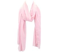 CABODYALS Pink Soild Chiffon Sheer Shawls and Wraps Elegant Soft Silky Long Shawl Lightweight Fabric Polyester Vintage Mesh Scarf for Women Evening Dresses Wedding Party Gown Cover up Accessories