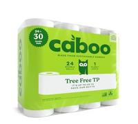 Caboo - Bamboo and Sugar Cane 2 Layers Bathroom Fabric 300 Sheets - 24 Package (S)
