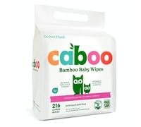 Caboo Tree-Free Bamboo Baby Wipes, Eco-Friendly Natural Baby Wipes for Sensitive Skin, 3 Resealable Peel Tab Travel Packs, 72 Wipes Per Pack, Total of 216 Wipes