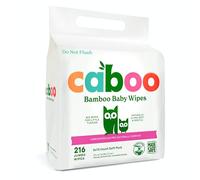 Caboo Tree-Free Bamboo Baby Wipes, Eco-Friendly Natural Baby Wipes for Sensitive Skin, 3 Resealable Peel Tab Travel Packs, 72 Wipes Per Pack, Total of 216 Wipes