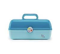 Caboodles On-The-go Girl - Forever Fun X-Large Cosmetic Organizer, Make-up & Accessory Case, Turquoise Over Sky, 1 Count