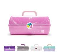 Caboodles On-The-Go Girl Retro Case, Bubblegum Marble, 13.38x8.88x6.5 Inch (Pack of 1)