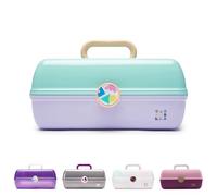 Caboodles On-The-Go Girl Sea Foam Lid & Lavender Base Vintage Case, 1 Lb