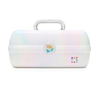 Caboodles Rainbow Rad - On-The-Go Girl Makeup Organizer, White Opal