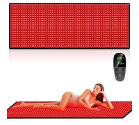 cabpay Red Light Therapy Pad,Red Light Therapy for Body Pain Relief,1280 PCS LEDs Red Light Therapy Mat with Red Light Therapy and Infrared LED Beads,71'' x 31'' Large Mat for Full Body Skin Health