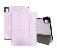 Cabreche Compatible with iPad (A16) 11th Generation 11 Inch 2025,10th Generation Case 2022 Compatible with iPad 10.9 Inch Case Pencil Holder Auto Sleep/Wake Striped Polka Dot Cute Women Girls-Pink