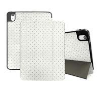 Cabreche Compatible with iPad (A16) 11th Generation 11 Inch 2025,10th Generation Case 2022 Compatible with iPad 10.9 Inch Case Pencil Holder Auto Sleep/Wake Polka Dot Cute Women Girls-Creamy White
