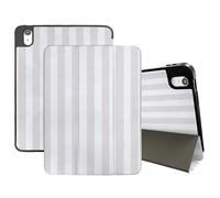 Cabreche Compatible with iPad (A16) 11th Generation 11 Inch 2025,10th Generation Case 2022 Compatible with iPad 10.9 Inch Case Pencil Holder Auto Sleep/Wake Striped Dot Cute Women Girls-Antique White