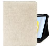 Cabreche Compatible with iPad (A16) 11th Generation 11 Inch 2025,Compatible with 10th Generation Case 2022 Compatible with iPad 10.9 Inch Case Pencil Holder Soft Back Women Girls Cute-Beige White