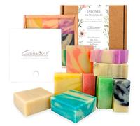 CABRERIZO SOAP 9 Artisan Soaps to Gift - Wooden Box with Artisan Natural Soaps, Soap Box for Gift - Soap Tablets Face, Body and Hands - 9 x 80 g. Cold Processing