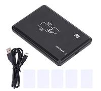 CAC Card Reader, Smart USB Access Control System with LED and Buzzer, 13.56MHz Contactless IC Card Reader for Home Office, Compatible with Linux Android