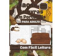 Caça Palavras Em Português: Com impressão fácil de ler sobre o Brasil, comida, café e muito mais | 8 x 11 polegadas, 254 páginas | Presente para ... Natal, feriados e momentos de relaxamento.