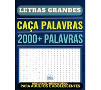 Caça Palavras: Portuguese Puzzle Game - Letras Grandes | Livro em português com 100 Jogos & + de 2000 palavras | MEV Games