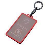 Cacacar Key Card Holder for Tesla with Keychain,Premium Soft TPU Fob Case for Model 3 Y S X Cybertruck Key Protector Cover (Red