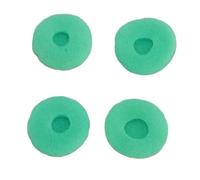 CaCaCook 30PCS Foam Replacement Earbud Sponge Covers Soft Comfortable Earphone Sponge Cushions for Earpiece MP3 MP4 CD DVD Phone, Crafted with Soft Foam, 15mm (Green)