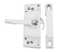 CaCaCook Casement Window Sash Lock, Enhanced Security, Cam Hook Design, Anti Pry, Sturdy Construction, for Sliding Window Sash Lock, with Zinc Alloy Aluminum Alloy Cam Type (White)