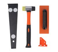 CaCaCook Double Sided Mallet, Robust Pull Bar, Sturdy Tapping Block with 20 Floor Spacers, ABS, Iron, Rubber, for Laminate Flooring Tool, Wood Flooring Installation Kit, Wide Applications