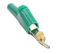 CaCaCook Electrical Test Clips 25mm Opening Crocodile Clamp/Holder Telecom Test Clamp Needle Stripping, Cupronickel for Voltage Tester, Suitable for All Car and Truck Batteries (Green)
