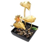 CaCaCook in The Inner Water Fountain with LED Light, 3 Tate Leaf, Adjustable Flowing Water, USB Current, for The Office in Secret Bedroom, with a Peaceful Environment