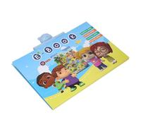CaCaCook Interactive Alphabet Wall Chart with Music Speaker, Light Up Rechargeable ABC Learning Toys English Electric Book Musical Wall Chart for Educational Poster