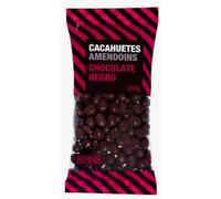 Cacahuetes Chocolate Negro, Dark Chocolate Covered Peanuts, 250g. Pack de 3