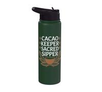 Cacao Ceremony Participant Sacred Plant Ritual Heart-Opening Stainless Steel Insulated Water Bottle