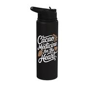 Cacao Ceremony Participant Sacred Plant Ritual Heart-Opening Stainless Steel Insulated Water Bottle