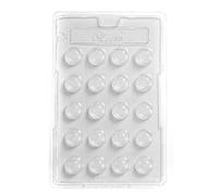 Cacao CHOC177 Football Chocolate Mould 20 Cavity, PVC, 17 x 26 x 1.5 cm