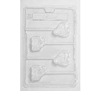 Cacao | Elephant Lolly Chocolate Mould 4 Cavity x 5