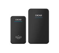Cacazi A8 DC Wireless Doorbell Waterproof 300M Remote Long Range Door Bell 48 Rings 6 Volume Door Chime