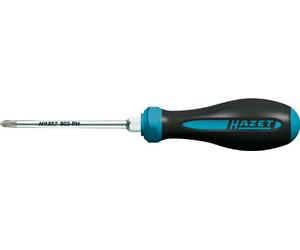 Cacciavite HAZET HEXAnamic 802-PH1,Con impugnatura antiscivolo a 3 componenti per un'elevata trasmissione della forza,Profilo anatomico con incavo a croce larghezza trasversale PH1,Lunghezza: 194 mm