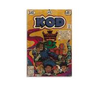 Cacdodi J. Cole Poster Rapper Vintage Music Album Comics Kod Cover Music Posters for Room Aesthetic Canvas Wall Art Bedroom Decor12x18inch(30x45cm)
