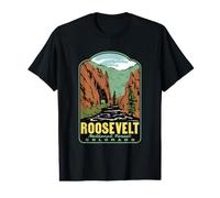 Cache la Poudre River Roosevelt National Forest Colorado Value Graphic T-Shirt
