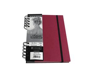 Cachet Artists' Sketchbook spiral bound 40 sheets - 160g/m² Berry A5