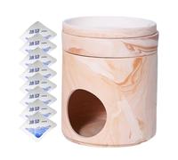 Cachette Pour Hamster - Nid Pour Hamster | Accessoire Pour Animaux avec Huit Blocs Glac?s Chambre Fra?Che Pour Repos Cachette Nid Voyage Lapin Chinchilla Gerbille