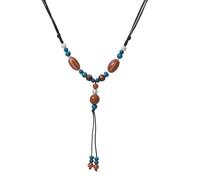 CaChnTyche Colorful Beaded Y Necklaces with Pendant Multicolor Round Beads 2025 Fashion Trendy Bohemian Hippie Jewelry for Women Dressy Summer Beach Vacation Vintage Native American Cute Accessory
