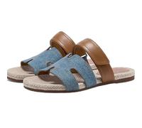 Cachorro 1 Pair Fashion Woven Slippers, Comfortable And Wearable,Outdoor Flip Flop, Summer Beach Shoes Casual Cut-Out Sandals For Women,Blue,36