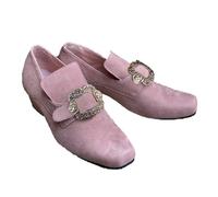 Cachorro 1 Pair Medieval Renaissance Halloween Men's Shoes, Vintage Leather Jazz Boots For Daily Wear, Outdoor Casual Hiking Accessories Cosplay Costumes Props,Pink,41