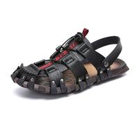 Cachorro 1 Pair Men's Sandals For Summer, Comfortable And Waterproof, Outdoor Plus Size Breathable Beach Sandals, Sport Shoes For Hiking Walking And More,Black,39