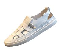 Cachorro 1 Pair Outdoor Sandals, Breathable And Comfortable, Summer Fashion Men Roman Shoes, Breathable Trendy Casual Cut-Out Beach Shoes, Camping Accessories,White,39