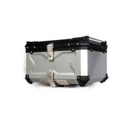 Cachpib 100l Motorbike Top Case, Aluminum Waterproof Top Box for Motorcycle Luggage Box with Security Lock, Motorcycle Helmet Luggage Storage Rear Tour Box