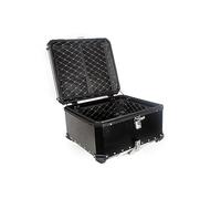 Cachpib 100L Motorbike Top Case, Aluminum Waterproof Top Box for Motorcycle Luggage Box with Security Lock, Motorcycle Helmet Luggage Storage Rear Tour Box