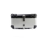 Cachpib 100L Motorbike Top Case, Aluminum Waterproof Top Box for Motorcycle Luggage Box with Security Lock, Motorcycle Helmet Luggage Storage Rear Tour Box