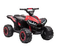 Cachpib 12V Kids Electric Ride-on ATV Quad Bike, Remote Control, 2 Speeds, LED Lights, Wireless Connection Music, Gradual Start, Treaded Tires, Battery Powered Car for Boys & Girls Ages 3-5Years