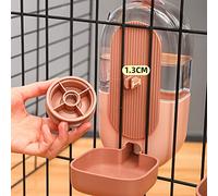 Cachpib 1pcs Cat Hanging Automatic Water Dispenser, 800ml, Pink, Cat Dog Rabbit Ferret Water Bowl