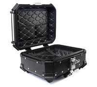 Cachpib 28L Aluminum Alloy Waterproof Motorbike Top Case with Security Lock and 4 Reflective Stickers