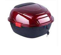 Cachpib 32L Motorbike Top Box for Motorcycle Trunk with Lock for Storage Helmet, Waterproof Luggage Case Tour Tail Case Top Box for Motorcycle Scooter Moped