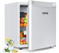 Cachpib 45L Mini Fridge Small Refrigerator, Dorm Fridge with 5 Adjustable Thermostat, Reversible Door, Adjustable Feet, Freestanding Under Counter Upright Freezer for Bedrooms, Offices, Dorms